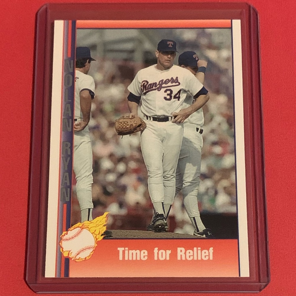 Time For Relief #99 1991 Pacific Nolan Ryan Baseball Trading Card